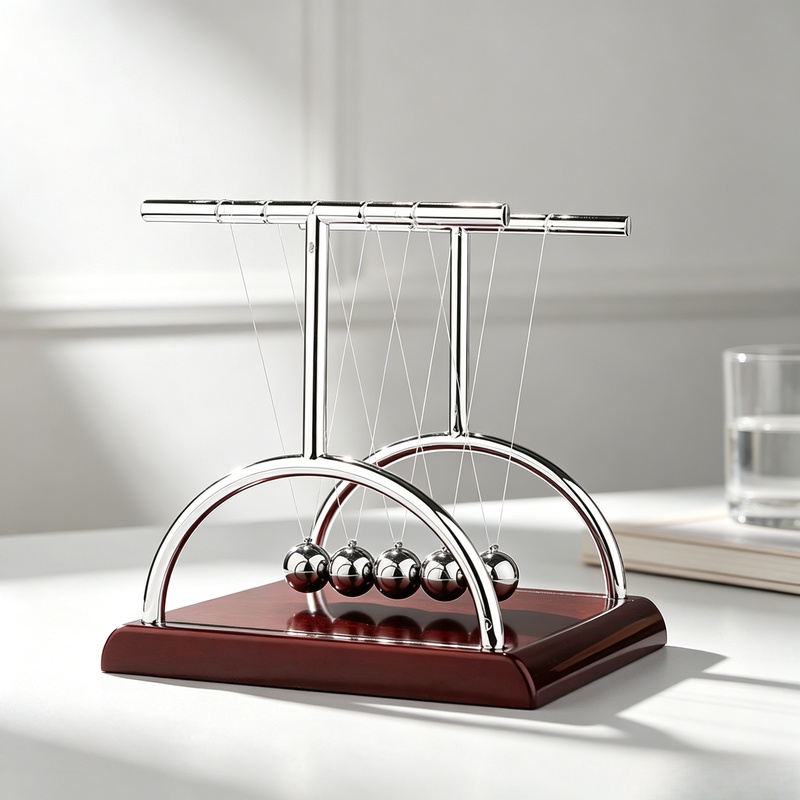 Wahadło Newtona ze stalowymi k – Newton Cradle Large recenzja i cena